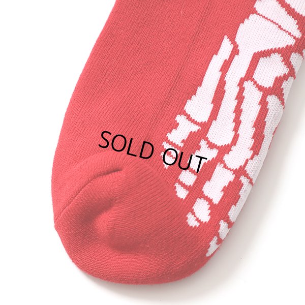 画像4: CHALLENGER/SKULL FOOT SOCKS（RED）［スカルフットソックス-24春夏］