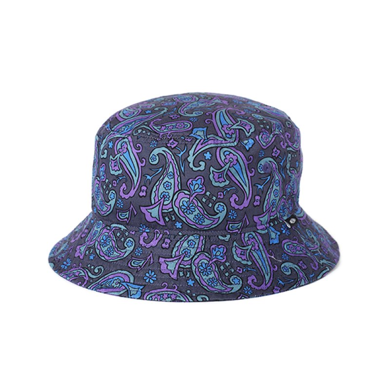画像1: CHALLENGER/PAISLEY HAT（CHARCOAL/PURPLE）［ペイズリーハット-24春夏］