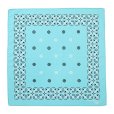 画像1: CHALLENGER/HIBISCUS BANDANA（LT BLUE）［ハイビスカスバンダナ-24春夏］ (1)