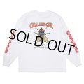 CHALLENGER/L/S HIBISCUS TEE（WHITE）［プリント長袖T-24春夏］