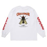 CHALLENGER/L/S HIBISCUS TEE（WHITE）［プリント長袖T-24春夏］