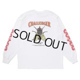 CHALLENGER/L/S HIBISCUS TEE（WHITE）［プリント長袖T-24春夏］