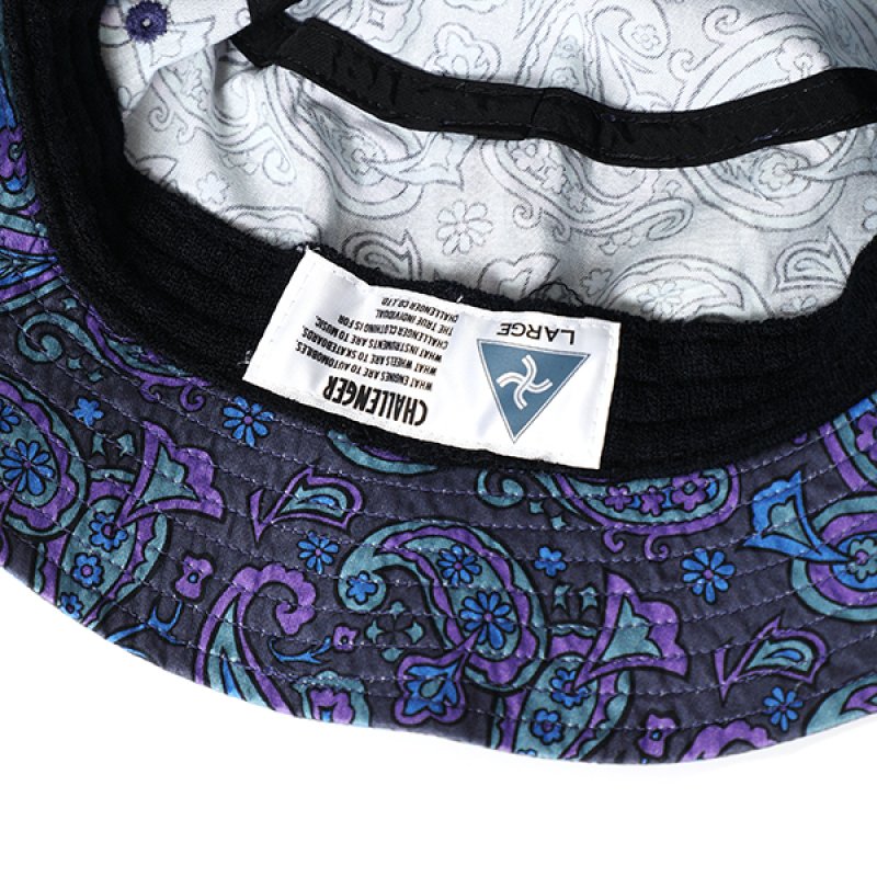 画像3: CHALLENGER/PAISLEY HAT（CHARCOAL/PURPLE）［ペイズリーハット-24春夏］