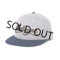 CHALLENGER/SCRIPT BASEBALL CAP（GRAY/NAVY）［スクリプトB.Bキャップ-24春夏］