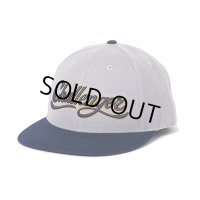 CHALLENGER/SCRIPT BASEBALL CAP（GRAY/NAVY）［スクリプトB.Bキャップ-24春夏］