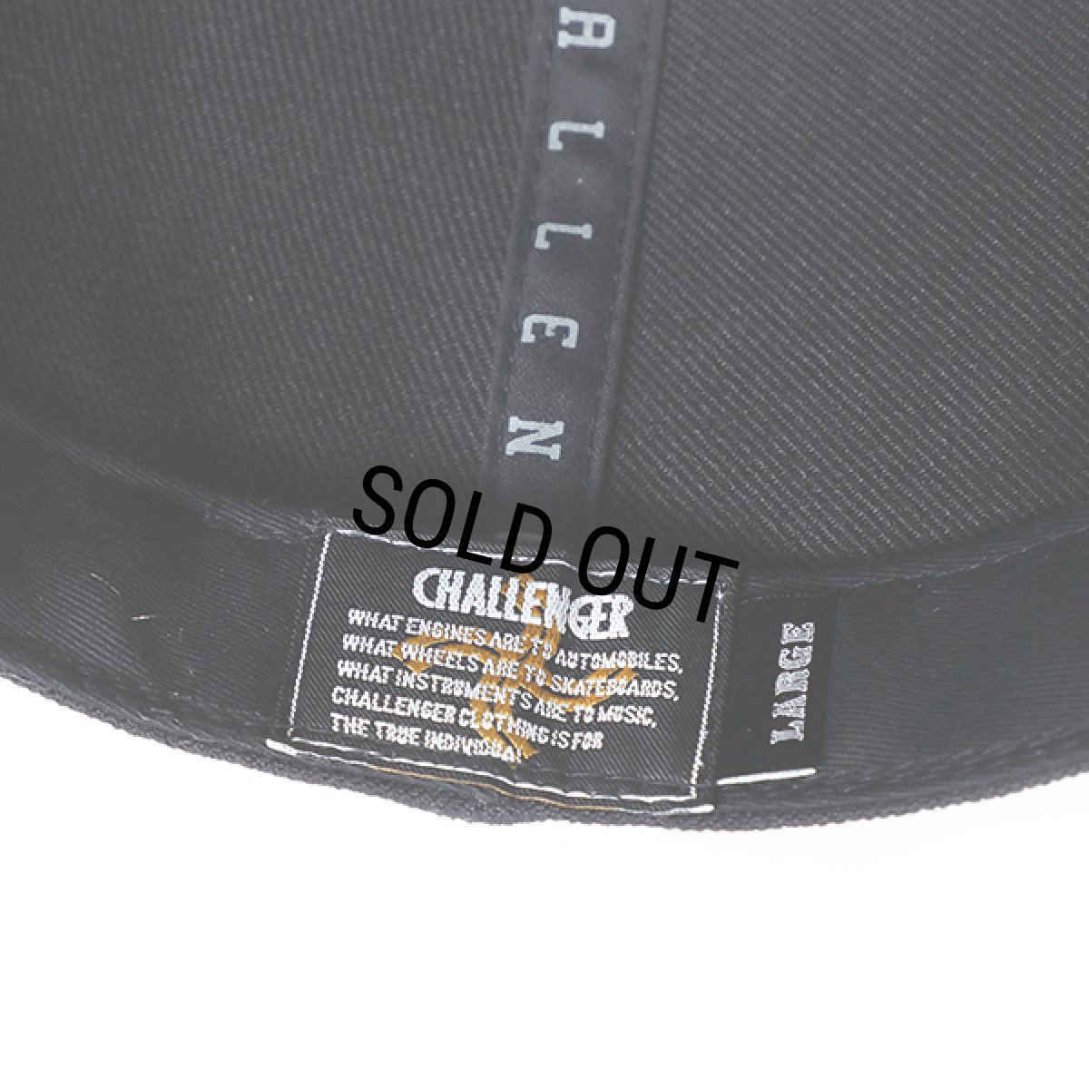 画像6: CHALLENGER/SCRIPT BASEBALL CAP（BLACK）［スクリプトB.Bキャップ-24春夏］ (6)