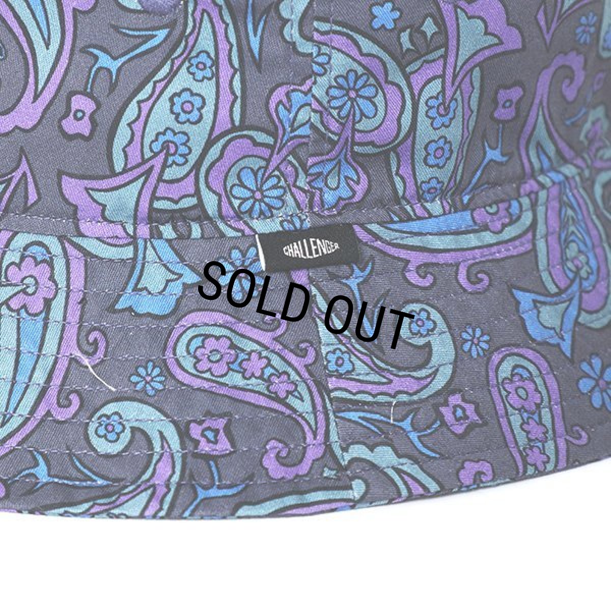 画像3: CHALLENGER/PAISLEY HAT（CHARCOAL/PURPLE）［ペイズリーハット-24春夏］ (3)