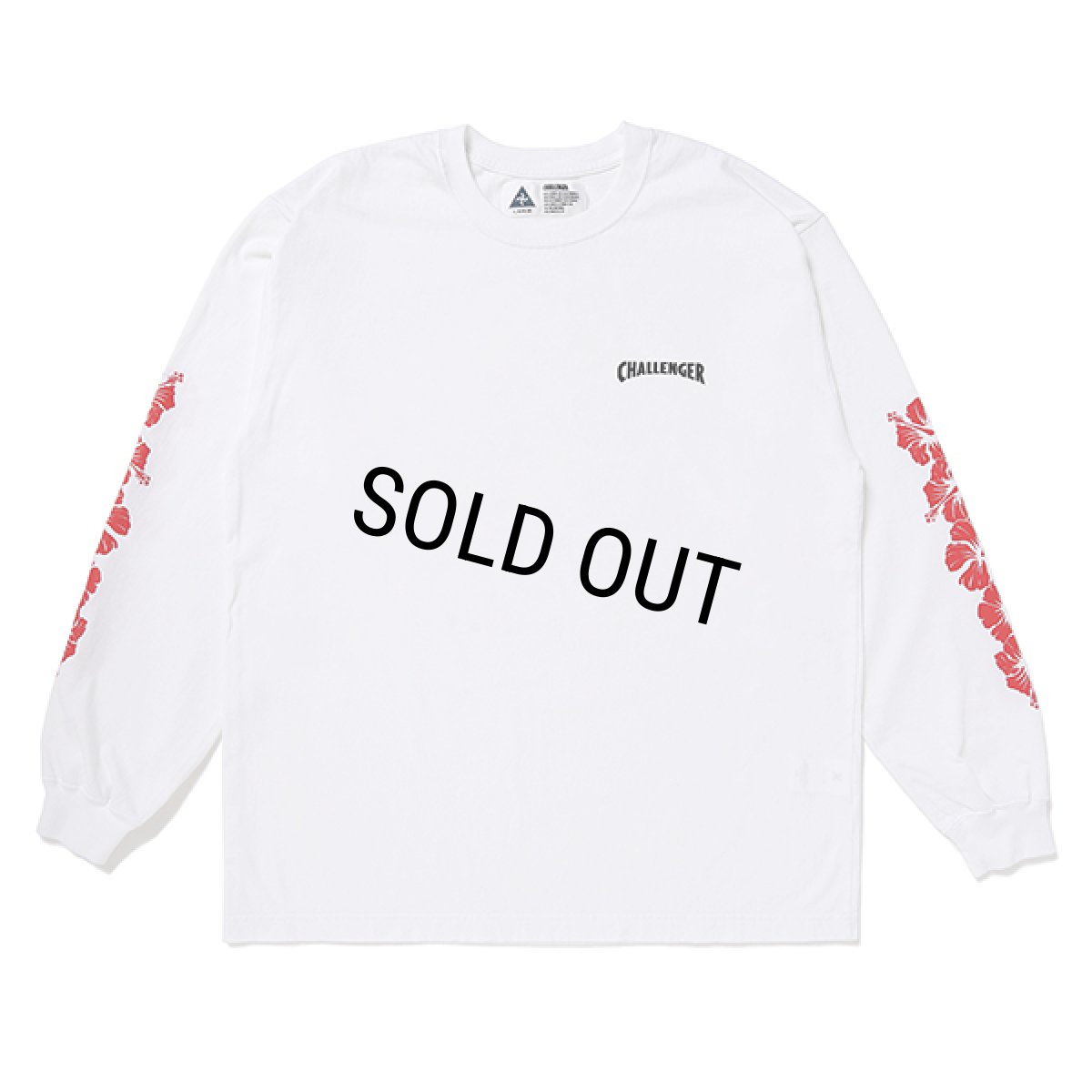 画像2: CHALLENGER/L/S HIBISCUS TEE（WHITE）［プリント長袖T-24春夏］ (2)