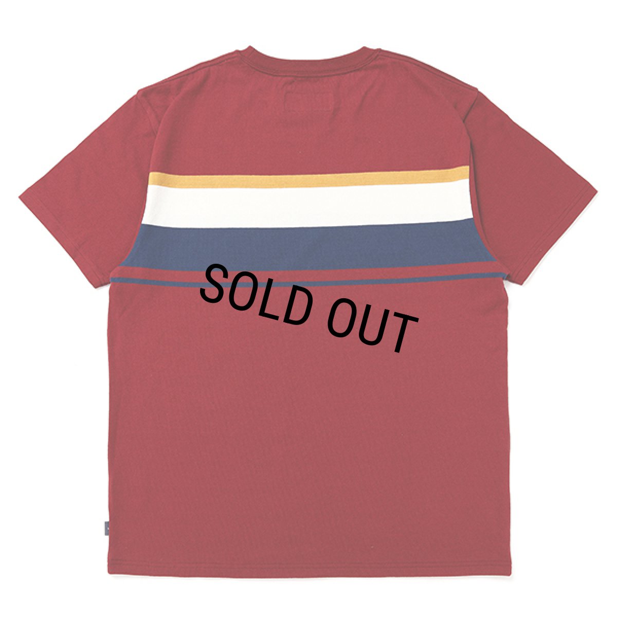 画像2: CHALLENGER/S/S MULTI BORDER TEE（BURGUNDY）［マルチボーダーT-24春夏］ (2)