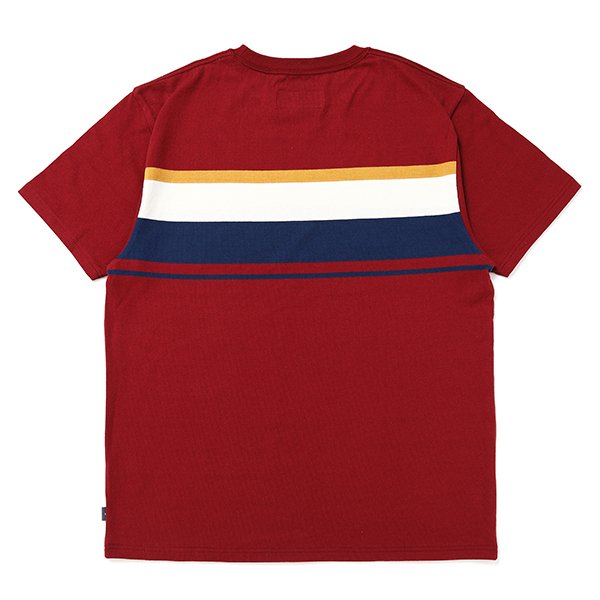 画像2: CHALLENGER/S/S MULTI BORDER TEE（BURGUNDY）［マルチボーダーT-24春夏］