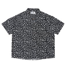 画像1: CHALLENGER/S/S CHIP PRINTED SHIRT（BLACK）［チッププリントシャツ-24春夏］ (1)