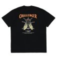 画像1: CHALLENGER/HIBISCUS TEE（BLACK）［プリントT-24春夏］ (1)