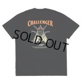 CHALLENGER/HIBISCUS TEE（BLACK）［プリントT-24春夏］