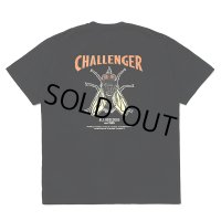 CHALLENGER/HIBISCUS TEE（BLACK）［プリントT-24春夏］