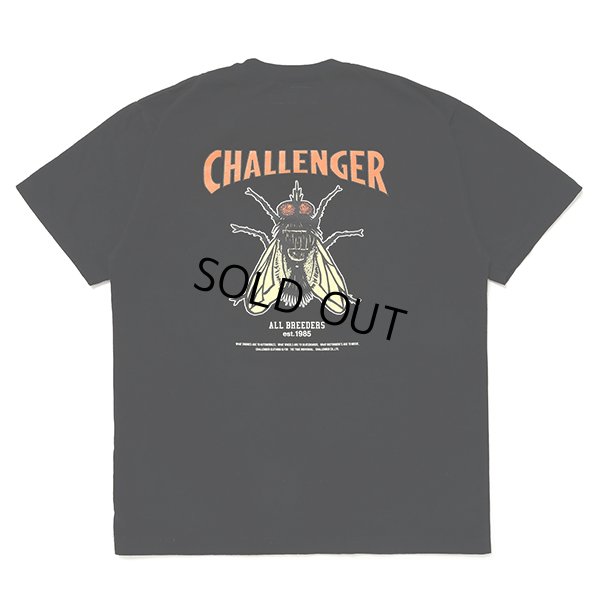 画像1: CHALLENGER/HIBISCUS TEE（BLACK）［プリントT-24春夏］