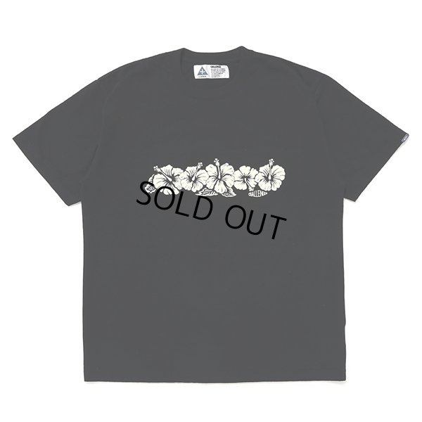 画像2: CHALLENGER/HIBISCUS TEE（BLACK）［プリントT-24春夏］