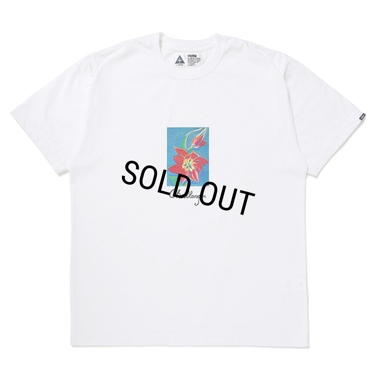 画像1: CHALLENGER/FLOWER TEE（WHITE）［プリントT-24春夏］ (1)