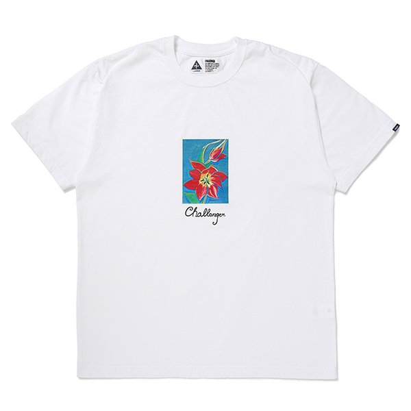 画像1: CHALLENGER/FLOWER TEE（WHITE）［プリントT-24春夏］