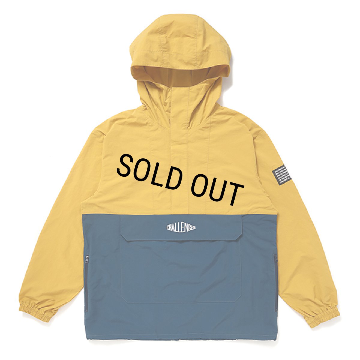 画像1: CHALLENGER/PACKABLE NYLON ANORAK（MUSTERD/D GREEN）［パッカブルナイロンアノラック-24春夏］ (1)