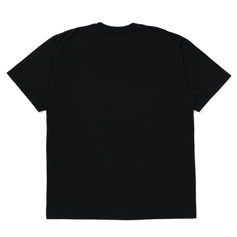 画像2: CHALLENGER/LOGO PKT TEE（BLACK）［刺繍ポケT-24春夏］