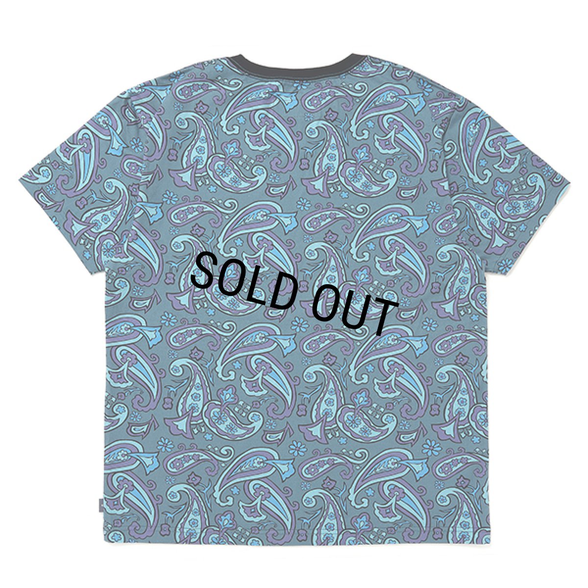 画像2: CHALLENGER/S/S PAISLEY TEE（BLUE GRAY/PURPLE）［ペイズリーT-24春夏］ (2)
