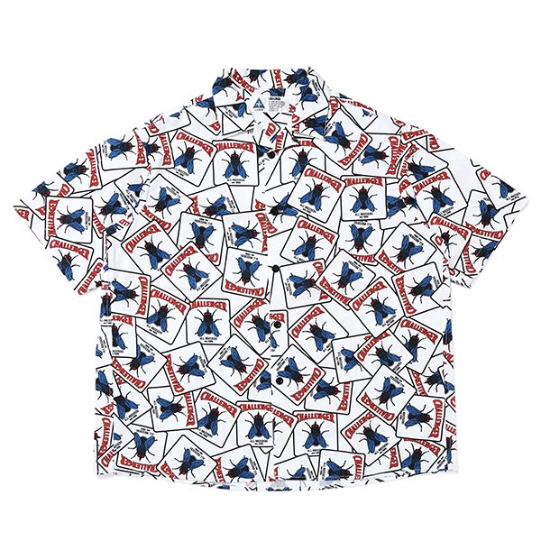 画像1: CHALLENGER/S/S FLY SHIRT（WHITE）［フライシャツ-24春夏］