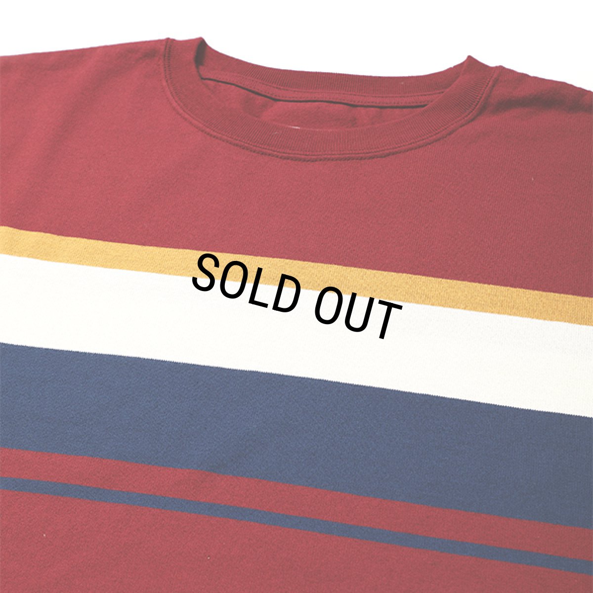 画像3: CHALLENGER/L/S MULTI BORDER TEE（BURGUNDY）［マルチボーダー長袖T-24春夏］ (3)