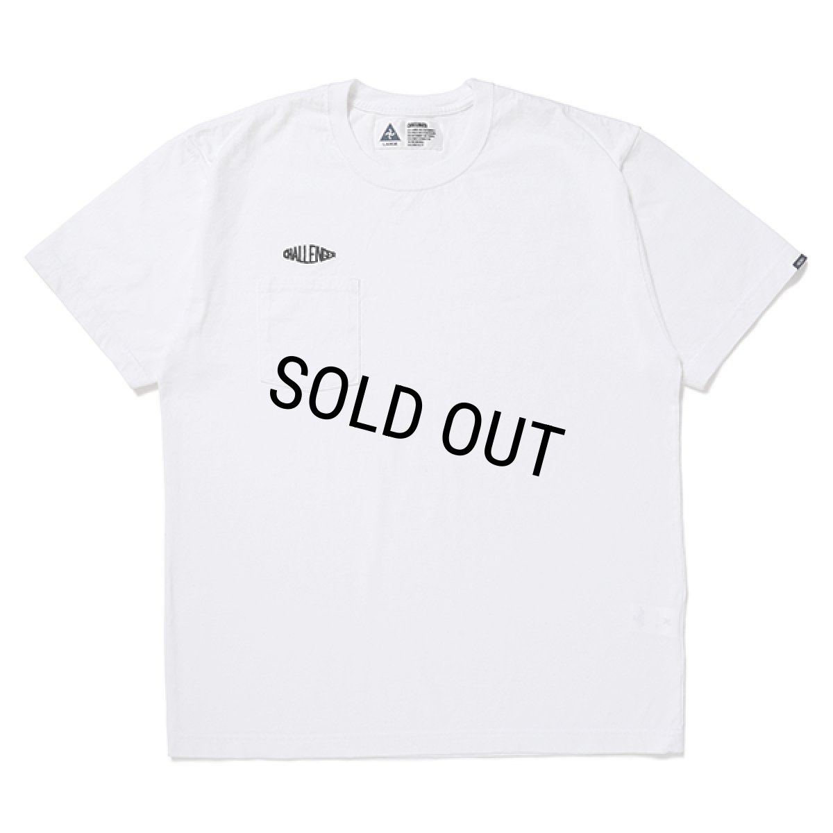 画像1: CHALLENGER/LOGO PKT TEE（WHITE）［刺繍ポケT-24春夏］ (1)