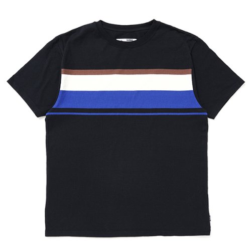 他の写真1: CHALLENGER/S/S MULTI BORDER TEE（BLACK）［マルチボーダーT-24春夏］