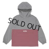 CHALLENGER/PACKABLE NYLON ANORAK（CHARCOAL GRAY/BURGUNDY）［パッカブルナイロンアノラック-24春夏］