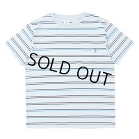 CHALLENGER/S/S STRIPE BORDER PKT TEE（LT BLUE）［ストライプボーダーポケT-24春夏］