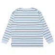 画像2: CHALLENGER/L/S STRIPE BORDER TEE（LT BLUE）［ストライプボーダー長袖T-24春夏］ (2)