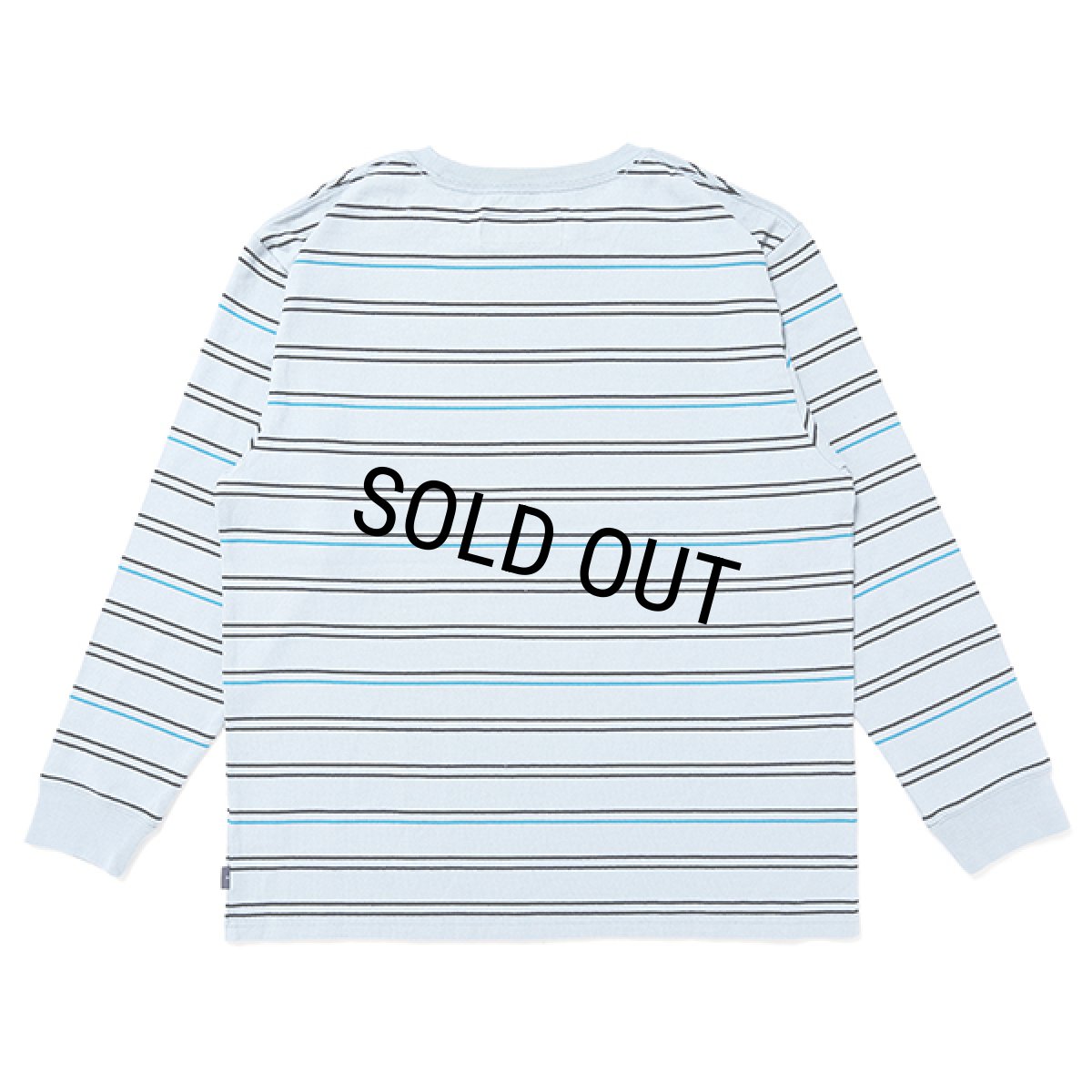 画像2: CHALLENGER/L/S STRIPE BORDER TEE（LT BLUE）［ストライプボーダー長袖T-24春夏］ (2)
