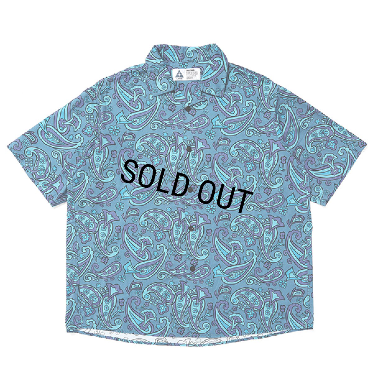 画像1: CHALLENGER/S/S PAISLEY SHIRT（BLUE GRAY/PURPLE）［ペイズリーシャツ-24春夏］ (1)