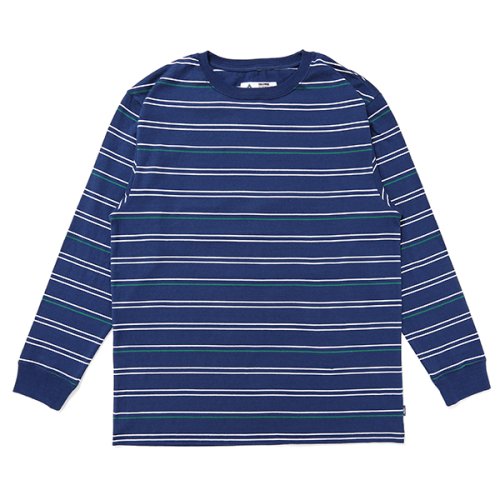 他の写真1: CHALLENGER/L/S STRIPE BORDER TEE（NAVY）［ストライプボーダー長袖T-24春夏］