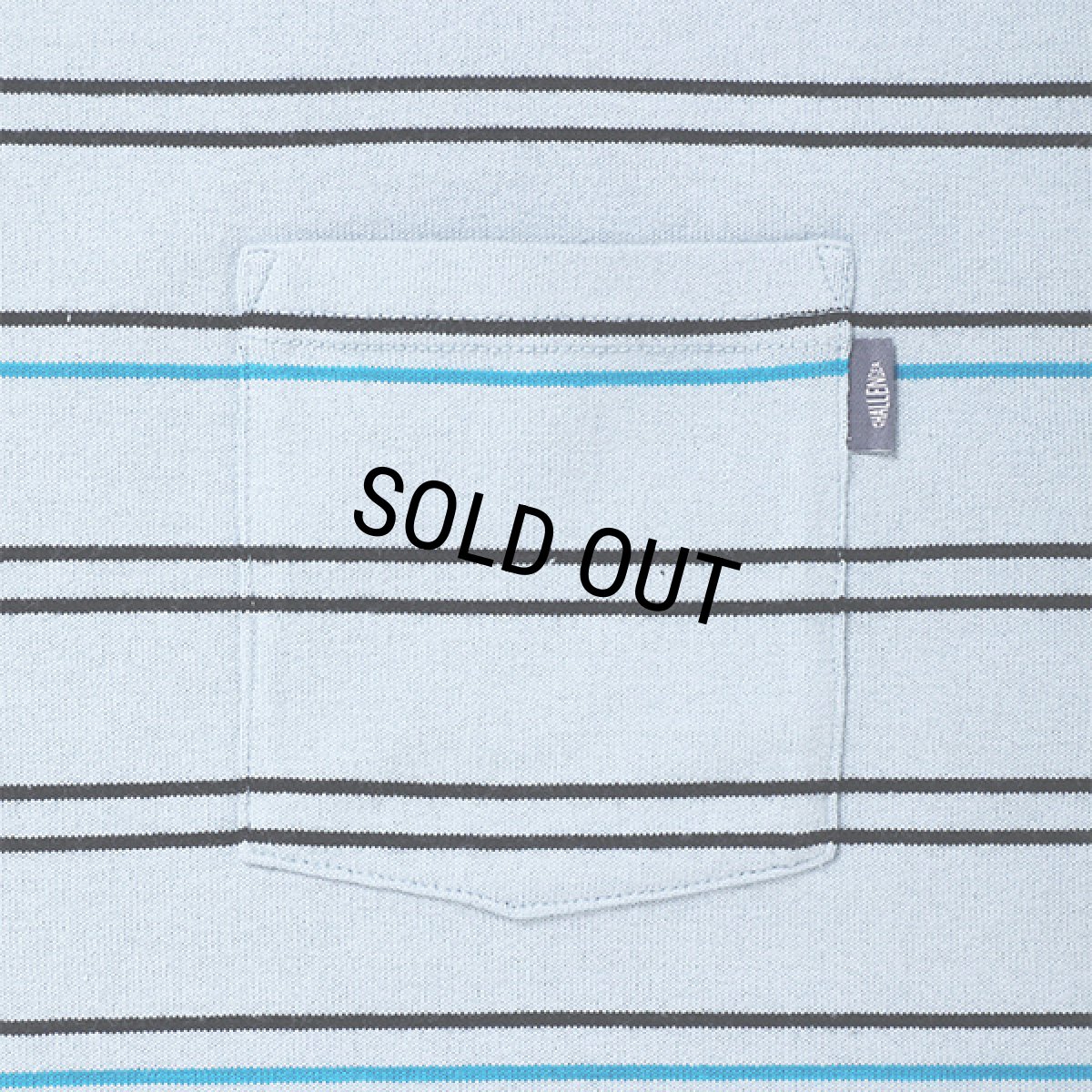 画像4: CHALLENGER/S/S STRIPE BORDER PKT TEE（LT BLUE）［ストライプボーダーポケT-24春夏］ (4)