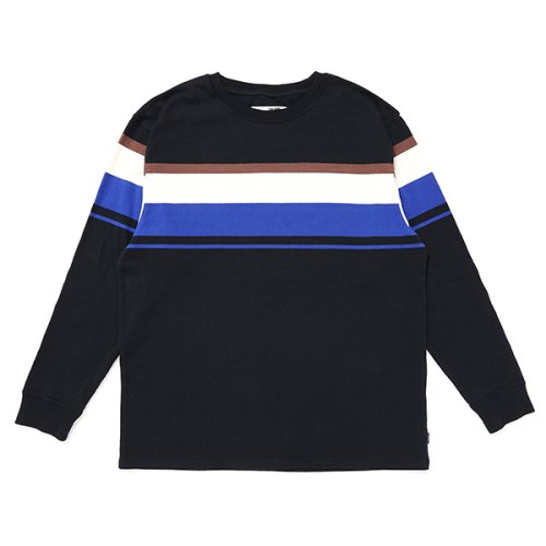 他の写真1: CHALLENGER/L/S MULTI BORDER TEE（BLACK）［マルチボーダー長袖T-24春夏］