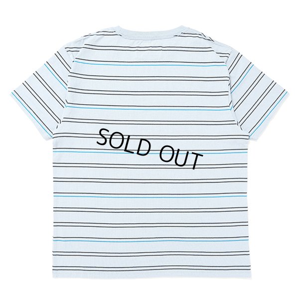 画像2: CHALLENGER/S/S STRIPE BORDER PKT TEE（LT BLUE）［ストライプボーダーポケT-24春夏］