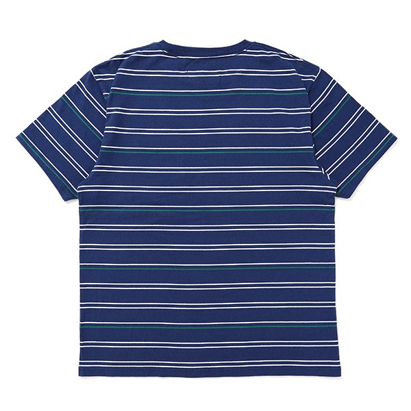 画像2: CHALLENGER/S/S STRIPE BORDER PKT TEE（NAVY）［ストライプボーダーポケT-24春夏］