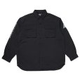 画像1: CHALLENGER/L/S FIELD SHIRT（BLACK）［フィールドシャツ-24春夏］ (1)