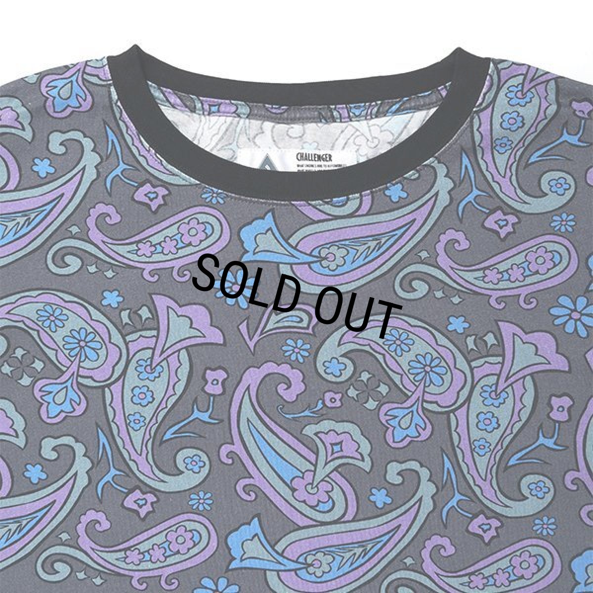 画像3: CHALLENGER/S/S PAISLEY TEE（CHARCOAL/PURPLE）［ペイズリーT-24春夏］ (3)