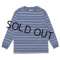 CHALLENGER/L/S STRIPE BORDER TEE（NAVY）［ストライプボーダー長袖T-24春夏］