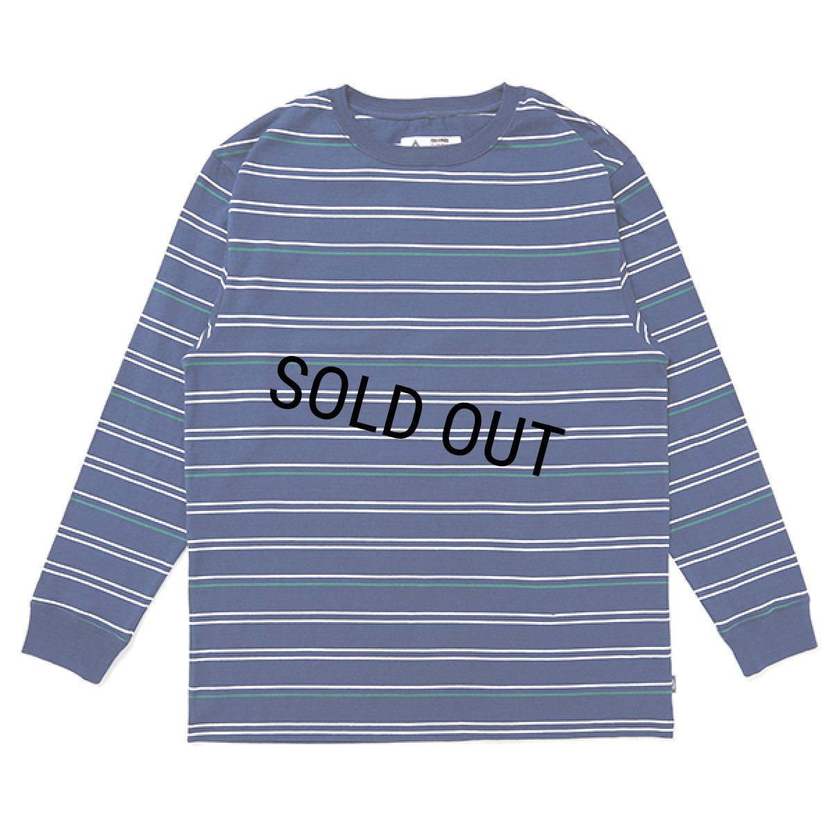 画像1: CHALLENGER/L/S STRIPE BORDER TEE（NAVY）［ストライプボーダー長袖T-24春夏］ (1)