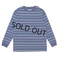 CHALLENGER/L/S STRIPE BORDER TEE（NAVY）［ストライプボーダー長袖T-24春夏］