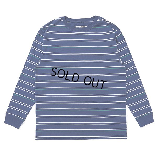 画像1: CHALLENGER/L/S STRIPE BORDER TEE（NAVY）［ストライプボーダー長袖T-24春夏］