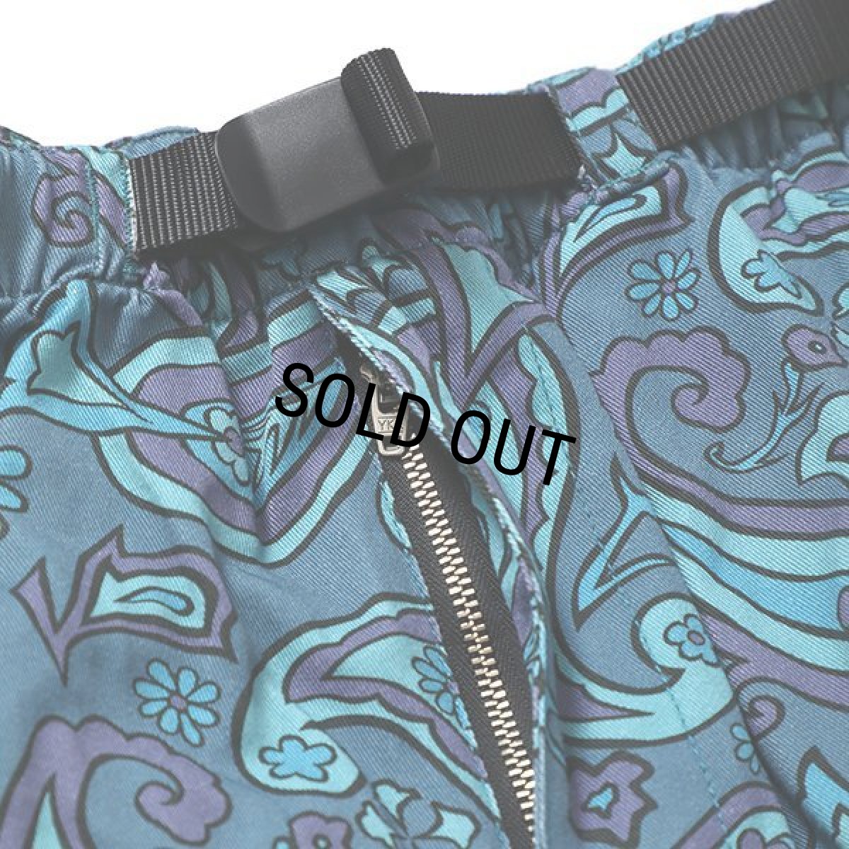 画像4: CHALLENGER/PAISLEY COTTON TWILL SHORTS（BLUE GRAY/PURPLE）［ペイズリーコットンツイルショーツ-24春夏］ (4)