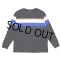 CHALLENGER/L/S MULTI BORDER TEE（BLACK）［マルチボーダー長袖T-24春夏］