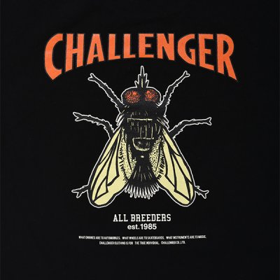 画像3: CHALLENGER/HIBISCUS TEE（BLACK）［プリントT-24春夏］