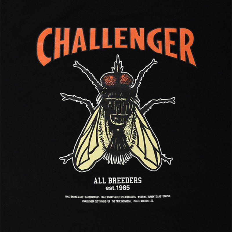 画像3: CHALLENGER/HIBISCUS TEE（BLACK）［プリントT-24春夏］