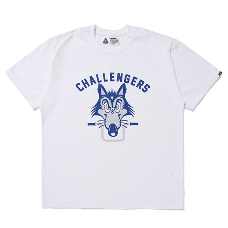 画像1: CHALLENGER/WOLF MC TEE（WHITE）［プリントT-24春夏］